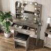 Vanity Desk with Mirror and Lights - 3 of 4