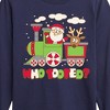 Boys' - Instant Message - Christmas Train Who Tooted Long Sleeve Graphic T-Shirt - 2 of 4