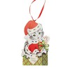 Holiday Ornament 4.5" Furry Friends Dummy Board Puppy Kitten Present  -  Tree Ornament Sets - 3 of 3