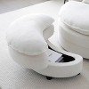 360¡ã Swivel Barrel Chair with Ottoman - Modern Round Accent Chair with 4 Pillows, 250lb Capacity for Living Room/Bedroom - 3 of 4