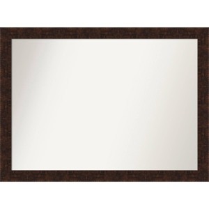 42" x 31" Non-Beveled William Mottled Bronze Wall Mirror: Amanti Art, Modern Rectangle Decor - 1 of 4
