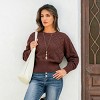 Women’s Chic Cozy Cable Crewneck Pullover Sweater -Cupshe - 2 of 4
