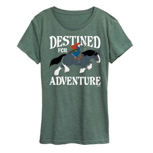 Women's - Disney - Merida & Angus Destined for Adventure Short Sleeve Graphic T-Shirt - 1 of 4