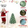Artificial Christmas Tree with Hinged Branches, Stable Metal Stand, Easy Assembly, Green Christmas Tree for Home Holiday Decoration–The Pop Home - 4 of 4