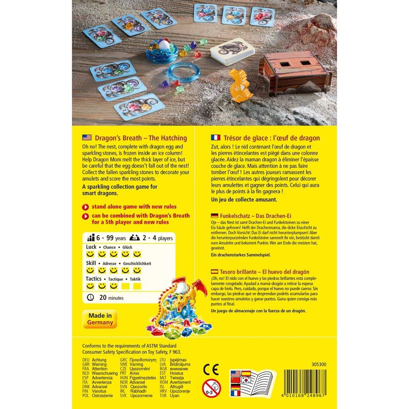 HABA Dragon's Breath The Hatching - A Sparkling Stone Collection Game for Ages 6+ (Made in Germany), 5 of 9