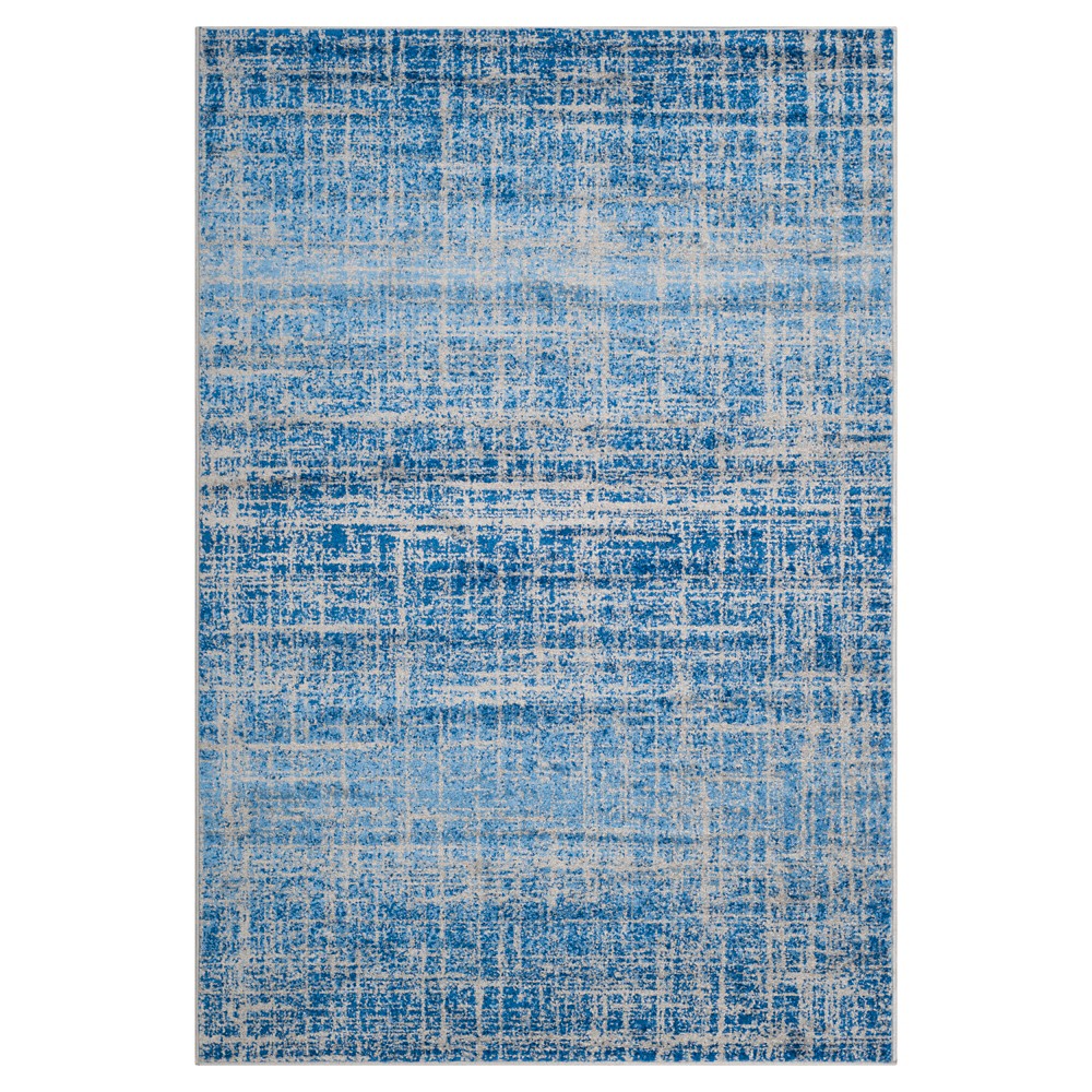 4'x6' Diandra Abstract Area Rug Blue/Silver - Safavieh