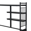 NicBex Twin/Full size Metal Daybed with Movable Desk,Metal Grid,Shelves and Clothes Hanger for Bedroom,Living Room - 4 of 4