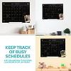 Sunnydaze Magnetic Glass Dry Erase Wall Calendar with Markers - 23" x 17" - 4 of 4