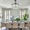 Bella Depot 42" Modern Gold Crystal Ceiling Fan with Light and Remote - 3 of 4