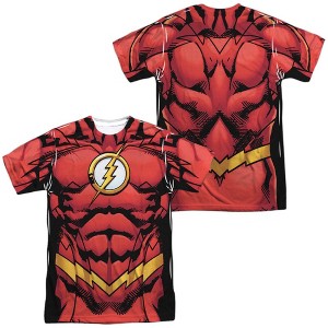 Popfunk JLA Flash 52 Front-Back Print Adult Sublimated Costume T-Shirt - 1 of 4