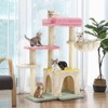 EROMMY Cat Tree, Multi-level Cat Tower for Indoor Cats,Multicolored - 3 of 4