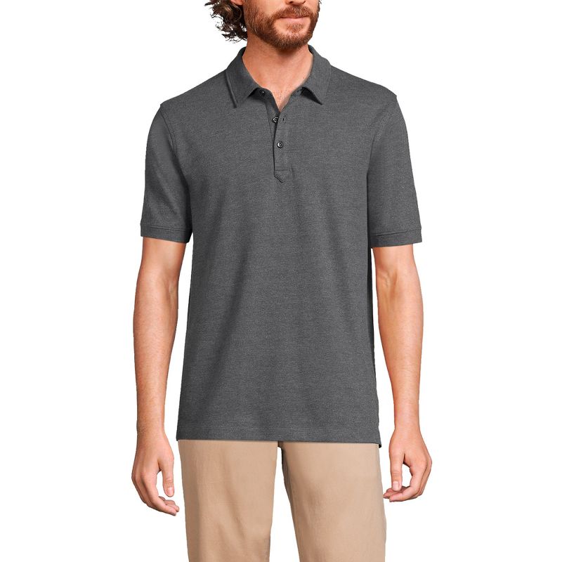 Lands' End Men's CoolMax Mesh Short Sleeve Polo Shirt, 1 of 3