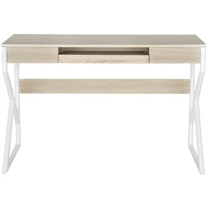 Bryant Computer Desk - FOX2202 - Natural/White - Safavieh Couture - 1 of 4