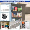 5 Star Super Deals Slim Rolling Storage Cart w/ 4 Tiers - Narrow Slide Out Shelving Utility Cart - Mobile & Modular Pull Out Storage Solution - 2 of 4