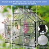 Greenhouse for Outdoors, Polycarbonate Greenhouse with Roof Vent, Aluminum Large Walk-in Green House for Outside Garden Backyard, Green/Black - 3 of 4