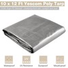Yescom 10x12ft Heavy Duty Reinforced Poly Tarp 10-mil All Purpose Canopy Tent Cover Waterproof Tarpaulin - 2 of 4