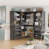 Aheaplus 95-132-inch Closet System with Drawers and Corner Closet - 2 of 4
