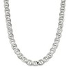 Black Bow Jewelry Mens 12.25mm Sterling Silver Hollow Flat Anchor Chain Necklace - 2 of 4