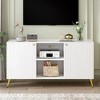 Kumasinova 53" Luxury TV Console with 2 Doors&Shelves for TV up to 55",Stylish MDF Material Entertainment Center TV Stand for Living Room - 2 of 4