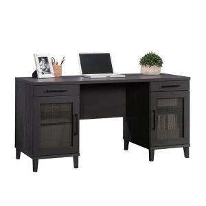 Sauder Tiffin Line Computer Desk Raven Oak - 1 of 4