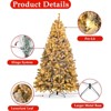 SUGIFT 6ft Pre-Lit Artificial Christmas Tree with 1000 Snow Flocked Branches Tips and 250 LED Lights - 4 of 4