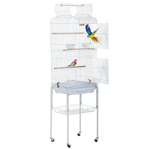 BestMassage 64 Inch Bird Cage Parakeet Cage Parrot Cage for Parakeets Cockatiels and Other Small Birds - 1 of 4