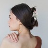 Unique Bargains Halloween Claw Clip Orange Black 1 Pc - 2 of 4