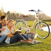 Aukfa Women's Beach Cruiser Bike 24 Inch ， 7 Speed with Dual V Brakes and Adjustable Seat, Adult City Bike - 2 of 4