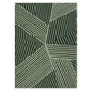 Modern Geometric Area Rug Washable Rug with Non Slip Rubber Backing Soft Non Shedding Carpet, Indoor Low Pile Thin Foldable Mat - 4 of 4