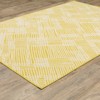 Captiv8e Designs Hilo Geometric Crosshatch Yellow/Ivory Indoor/Outdoor Rug - 2 of 4