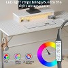Bestier Gaming Desk 42" Small Computer Desk for Home Office with LED Lights & Monitor Stand - 4 of 4