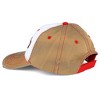 YOUTH Farmall White Stained Twill Front Logo, Distressed and Frayed Tan Cap 12FA013-YTH - 2 of 3