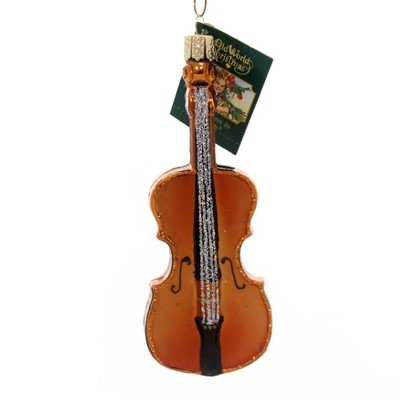 Old World Christmas 5.5" Cello Bass Violin String Instrument  -  Tree Ornaments