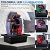 SereneLife Decorative Tabletop LED Water Fountain - SLTWF87LED, Soothing Indoor/Outdoor Waterfall, Black - 4 of 4