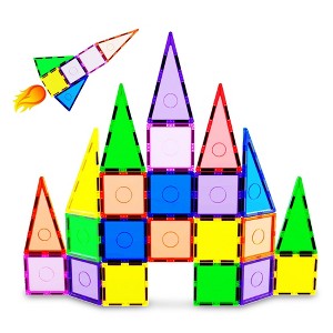 Everplay Magnetic Tiles For Kids, 30PCS Construction STEM Building Blocks Educational Toy - 1 of 4
