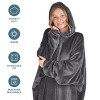 The Bare Homey - Adult Wearable Blanket - Microplush Side Pockets - 3 of 4