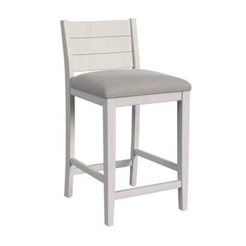 35.75" Fowler Wood Counter Height Barstool Sea White - Hillsdale Furniture