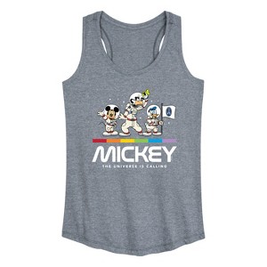 Women's - Disney - Mickey Universe Calling Graphic Racerback Tank - 1 of 4