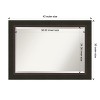 Amanti Art Milano Bronze Beveled Wood Bathroom Wall Mirror - 4 of 4