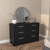 Polifurniture Juliette 6 Drawer Dresser Black - 2 of 4