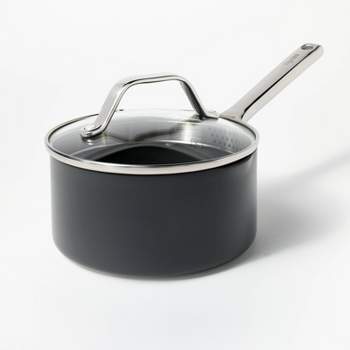 8qt Nonstick Ceramic Coated Aluminum Wide Stock Pot Cream - Figmint™ :  Target
