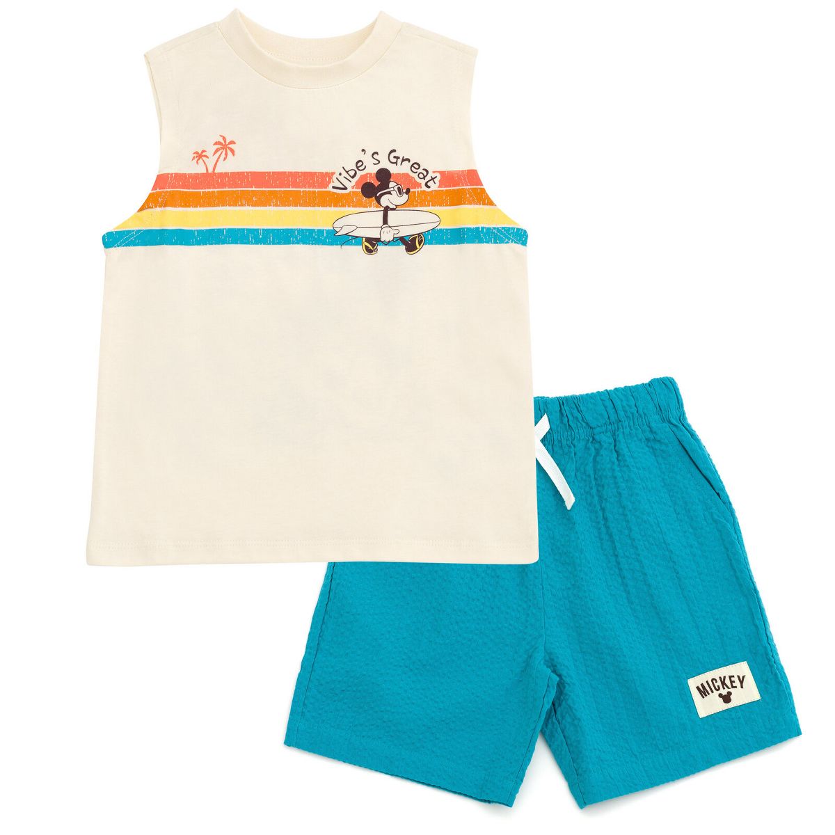 Disney Junior Tank Top and Shorts Outfit Set Toddler