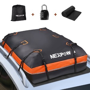 NEXPOW Car Rooftop Cargo Carrier Bag, 21 Cubic Feet 100% Waterproof Heavy Duty 840D Car Roof Bag - 1 of 4