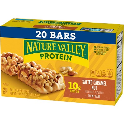 Nature Valley Protein Bars Salted Caramel - 10g Protein - 28.4oz/20ct