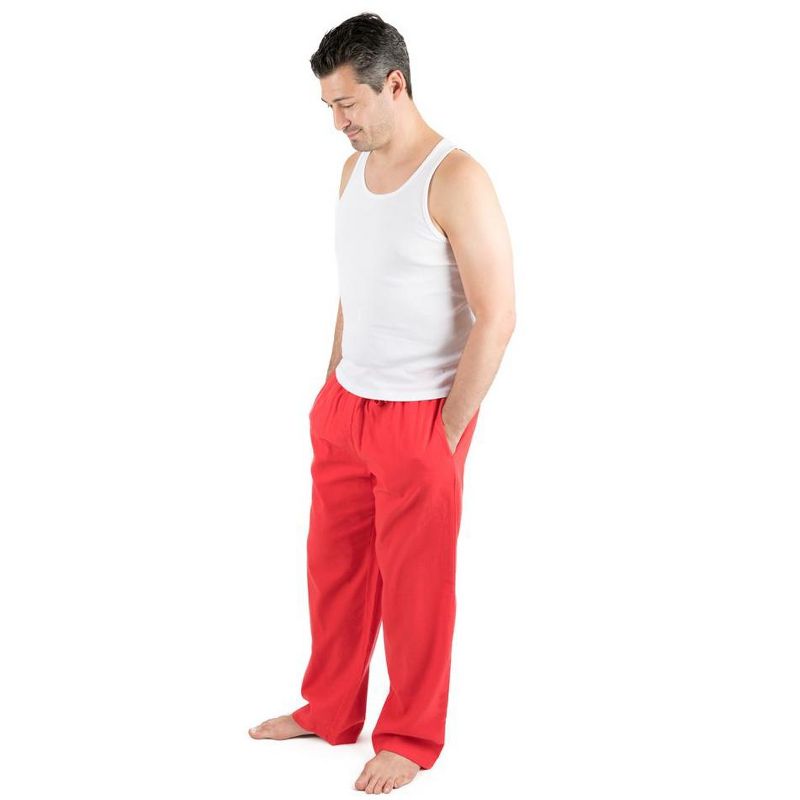Leveret Mens Flannel Christmas Pajamas Pants, 2 of 3