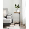 VASAGLE C-Shaped End Table Side Table Couch Table  Small TV Tray Table for Living Room Bedroom - 4 of 4
