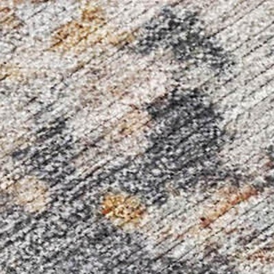 HomeRoots 9' X 12' Pink Charcoal And Copper Abstract Washable Indoor Outdoor Area Rug