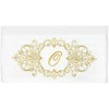 Linum Home Textiles 100% Turkish Cotton MONICA Gold Thread 2PC Embellished Bath Towel Set - 3 of 3