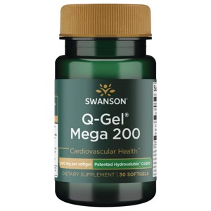 Swanson Q-Gel Mega 200 200 mg 30 Softgels. - 1 of 2