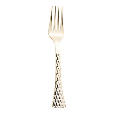 Smarty Had A Party Gold Glamour Cutlery Plastic Forks - 600 pcs